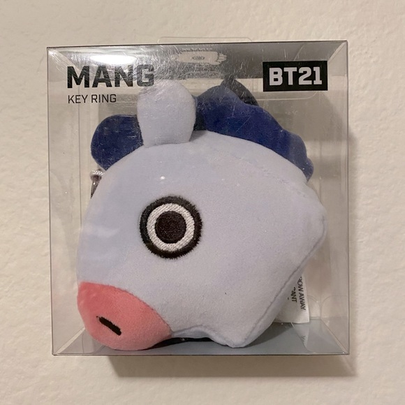 Official BT21 Mang Plush Key Ring - Picture 2 of 7